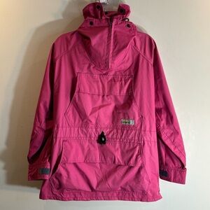 CHLOROPHYLLE Sz XL (estimated ) High Neck Hooded Zipper Vented Canvass Jacket